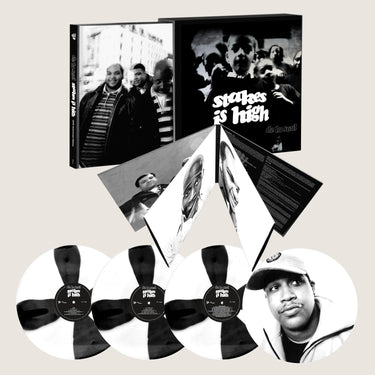 4xLP Book Spoked B&W Vinyl Print