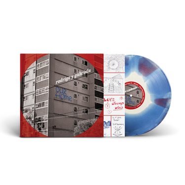 White on Blue on Red Triple Layer Color Vinyl